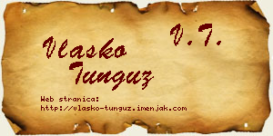 Vlaško Tunguz vizit kartica